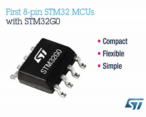 ST, 32비트 MCU 성능 구현하는 8핀 STM32 마이크로컨트롤러 최초 출시